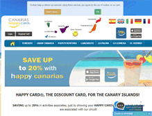 Tablet Screenshot of canariashappycard.com